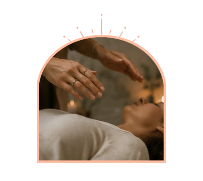 Reiki treatment room ready for a calming session